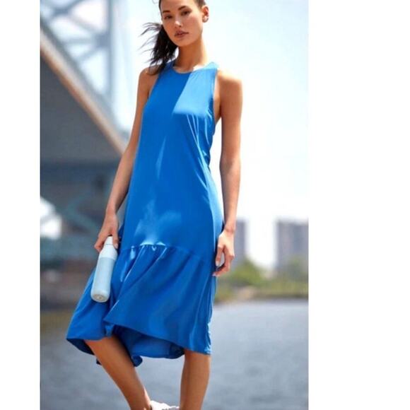 Sweaty Betty Dresses & Skirts - Sweaty Betty Explorer Racerback Midi Dress Blue Athleisure Size L